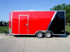 8.5x18 Custom Two-Tone Enclosed Trailer With Rubber Floor Storage -Tool Comprehensive dsc06446 2