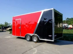 8.5x18 Custom Two-Tone Enclosed Trailer With Rubber Floor Storage -Tool Comprehensive dsc06447 2