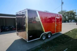 8.5x18 Custom Two-Tone Enclosed Trailer With Rubber Floor Storage -Tool Comprehensive dsc06449 1 1