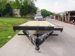 8.5x22 Deckover I-Beam Trailer (2) 5,200lb Axles Stand-Up Ramps