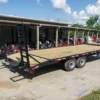 8.5x20 Deckover I-Beam Trailer (2) 5,200lb Axles Stand-Up Ramps