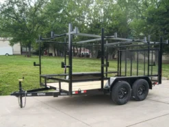 7x12 Straight Deck Utility Trailer (2) 3500lb Axle With 4ft Ladder Racks 8 7x12 Straight Deck Utility Trailer (2) 3500lb Axle With 4ft Ladder Racks -Tool Comprehensive dsc06848 2