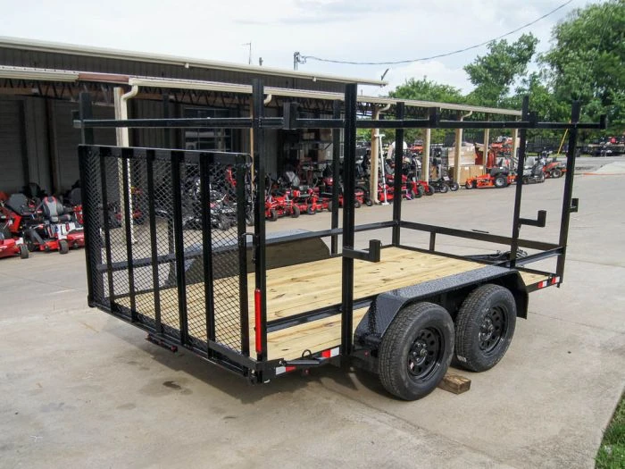 7x12 Straight Deck Utility Trailer (2) 3500lb Axle With 4ft Ladder Racks 5 7x12 Straight Deck Utility Trailer (2) 3500lb Axle With 4ft Ladder Racks - Image 5