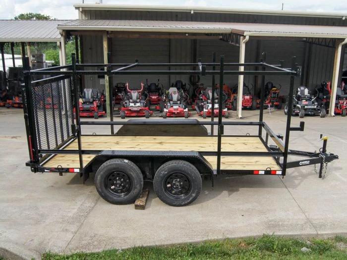 7x12 Straight Deck Utility Trailer (2) 3500lb Axle With 4ft Ladder Racks 6 7x12 Straight Deck Utility Trailer (2) 3500lb Axle With 4ft Ladder Racks - Image 6