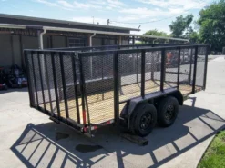 6.4x14 - 4ft Mesh Side Utility Trailer Straight Deck (2) 3500lb Axles -Tool Comprehensive dsc06868 1