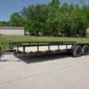 7x20 Straight Deck Utility Trailer With No Gate (2) 3,500 Axles