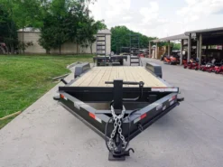 7x18 I-Beam Equipment Trailer (2) 7K Axles Stand-Up Ramps