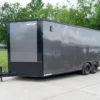 8.5x20 Charcoal Enclosed Trailer With Blackout Package (2) 5200lb Axles Storage