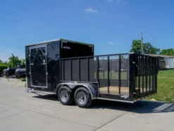 7x18 Hybrid Flat-Nose Enclosed Trailer With 4ft Mesh Deck Storage 8 7x18 Hybrid Flat-Nose Enclosed Trailer With 4ft Mesh Deck Storage -Tool Comprehensive dsc07119 1