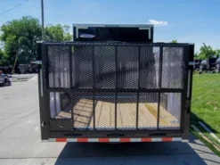 7x18 Hybrid Flat-Nose Enclosed Trailer With 4ft Mesh Deck Storage 10 7x18 Hybrid Flat-Nose Enclosed Trailer With 4ft Mesh Deck Storage -Tool Comprehensive dsc07121
