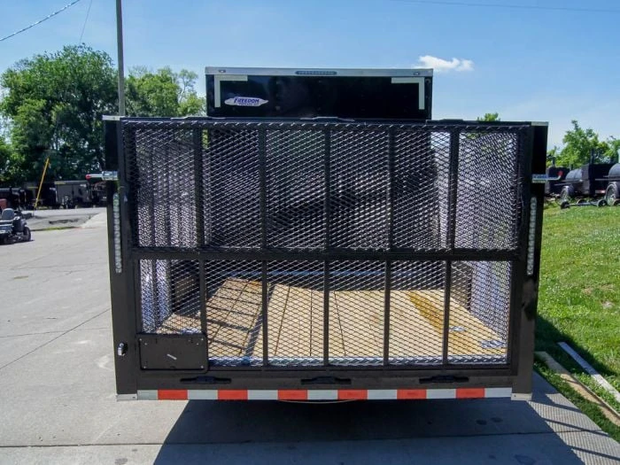 7x18 Hybrid Flat-Nose Enclosed Trailer With 4ft Mesh Deck Storage 5 7x18 Hybrid Flat-Nose Enclosed Trailer With 4ft Mesh Deck Storage - Image 5