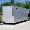 8.5x24 Two Tone-Black/Silver Enclosed Trailer (2) 5200lb Axle Storage