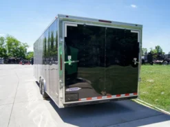 8.5x24 Two Tone-Black/Silver Enclosed Trailer (2) 5200lb Axle Storage -Tool Comprehensive dsc07143 1