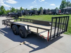 6.4x16 Dovetail Utility Trailer With Side Baskets (2) 3500lb Axles -Tool Comprehensive dsc07166 1