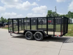 6.4x16 Utility Trailer Straight Deck With 4ft Mesh Sides Tandem Axle 9 6.4x16 Utility Trailer Straight Deck With 4ft Mesh Sides Tandem Axle -Tool Comprehensive dsc07424 1