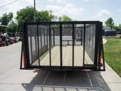6.4x16 Utility Trailer Straight Deck With 4ft Mesh Sides Tandem Axle 10 6.4x16 Utility Trailer Straight Deck With 4ft Mesh Sides Tandem Axle -Tool Comprehensive dsc07425 1