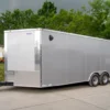 8.5x20 Silver Enclosed Trailer V-Nose (2) 5,200lb Axles Storage