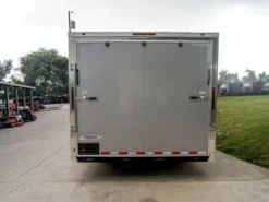 8.5x20 Silver Enclosed Trailer V-Nose (2) 5,200lb Axles Storage -Tool Comprehensive dsc07551 1