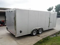 8.5x20 Silver Enclosed Trailer V-Nose (2) 5,200lb Axles Storage -Tool Comprehensive dsc07552 1