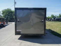 8.5x24 Charcoal Grey V-Nose Enclosed Trailer With Blackout Package Storage -Tool Comprehensive dsc07785 1