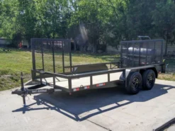 7x14 Straight Deck Utility Trailer With Side Gate (2) 3500lb Axles -Tool Comprehensive dsc07814 1
