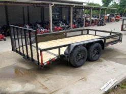 6.4x14 Dovetail Utility Trailer With Side Baskets (2) 3500lb Axles -Tool Comprehensive dsc08169 1