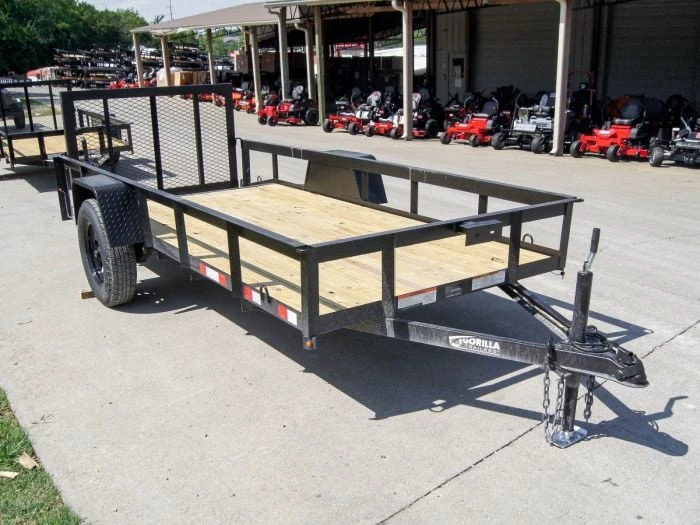 5' X 12' Dovetail Utility Trailer 3,500lb Single Axle 1 5' X 12' Dovetail Utility Trailer 3,500lb Single Axle