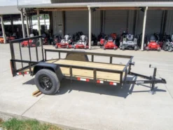 5x10 Dovetail Utility Trailer 3500lb Axle