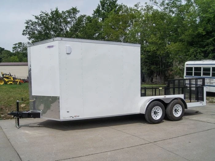 7x18 Hybrid Enclosed Trailer With Side Door (2) 5,200lb Axles Storage 2 7x18 Hybrid Enclosed Trailer With Side Door (2) 5,200lb Axles Storage - Image 2