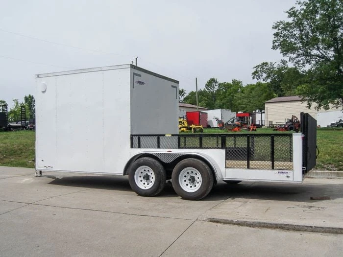 7x18 Hybrid Enclosed Trailer With Side Door (2) 5,200lb Axles Storage 3 7x18 Hybrid Enclosed Trailer With Side Door (2) 5,200lb Axles Storage - Image 3
