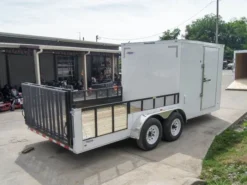 7x18 Hybrid Enclosed Trailer With Side Door (2) 5,200lb Axles Storage 11 7x18 Hybrid Enclosed Trailer With Side Door (2) 5,200lb Axles Storage -Tool Comprehensive dsc08357 1