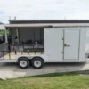 7x18 Hybrid Enclosed Trailer With Side Door (2) 5,200lb Axles Storage
