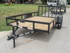 6.4x12 Dovetail Utility Trailer Painted 3500lb Axle