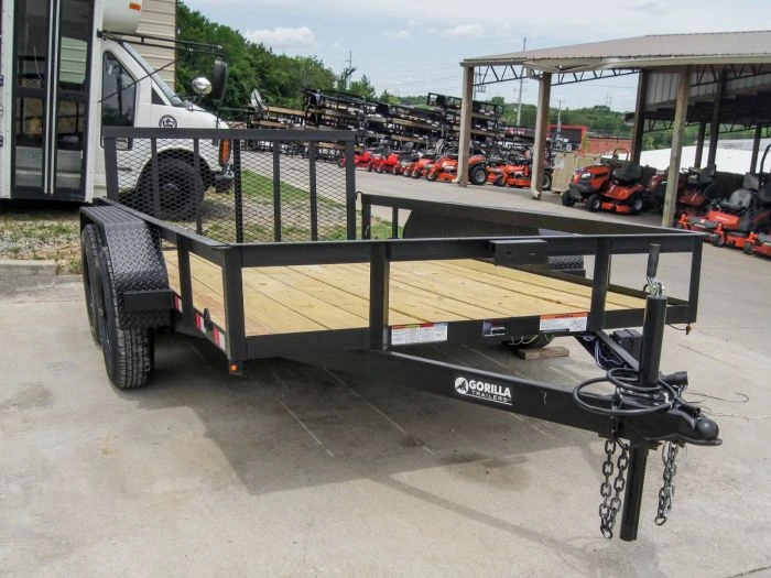 6.4' X 12' Tandem Axle Dovetail Utility Trailer With Gate & Lights 5 6.4' X 12' Tandem Axle Dovetail Utility Trailer With Gate & Lights - Image 5