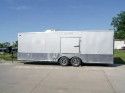 8.5x24 Custom Silver Enclosed Trailer ATP Floor (2) 5200lb Axle Storage -Tool Comprehensive dsc08565 1
