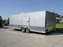 8.5x24 Custom Silver Enclosed Trailer ATP Floor (2) 5200lb Axle Storage -Tool Comprehensive dsc08566 1