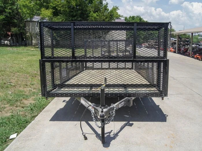 7x16 Straight Deck Utility Trailer With Stacked Baskets (2) 3500lb Axle 2 7x16 Straight Deck Utility Trailer With Stacked Baskets (2) 3500lb Axle - Image 2
