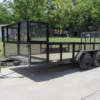 7x16 Straight Deck Utility Trailer With Stacked Baskets (2) 3500lb Axle