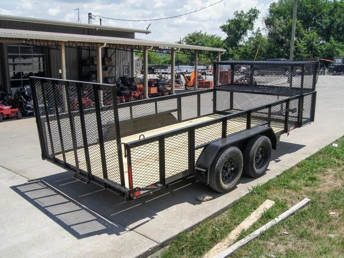 7x16 Straight Deck Utility Trailer With Stacked Baskets (2) 3500lb Axle 6 7x16 Straight Deck Utility Trailer With Stacked Baskets (2) 3500lb Axle - Image 6