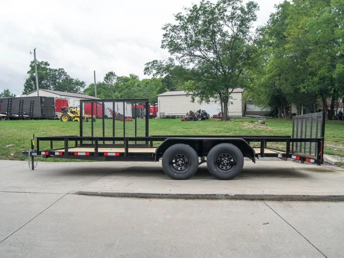 7x18 Dovetail Utility Trailer With Side Gate (2) 3,500lb Axles 2 7x18 Dovetail Utility Trailer With Side Gate (2) 3,500lb Axles - Image 2