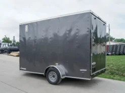 7x12 Charcoal V-Nose Custom Enclosed Trailer 3500lb Axle With Brake Storage 9 7x12 Charcoal V-Nose Custom Enclosed Trailer 3500lb Axle With Brake Storage -Tool Comprehensive dsc08737