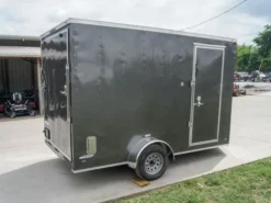 7x12 Charcoal V-Nose Custom Enclosed Trailer 3500lb Axle With Brake Storage 11 7x12 Charcoal V-Nose Custom Enclosed Trailer 3500lb Axle With Brake Storage -Tool Comprehensive dsc08740