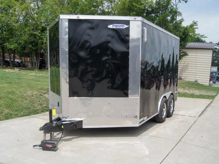 8.5x12 Black V-Nose Enclosed Trailer With Elect Pkg (2) 3500lb Axles Storage 2 8.5x12 Black V-Nose Enclosed Trailer With Elect Pkg (2) 3500lb Axles Storage - Image 2