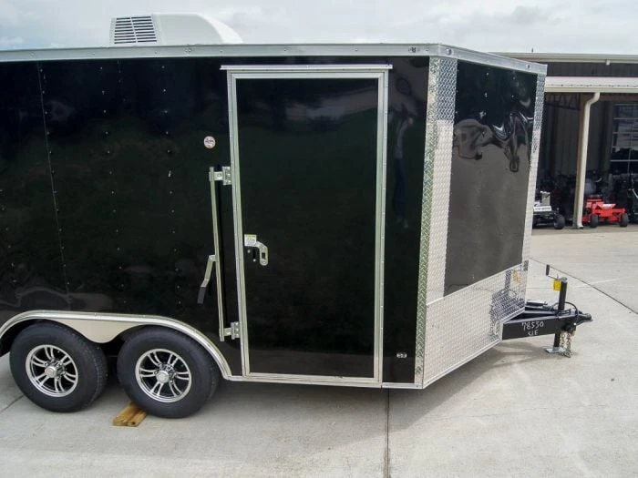 8.5x12 Black V-Nose Enclosed Trailer With Elect Pkg (2) 3500lb Axles Storage 6 8.5x12 Black V-Nose Enclosed Trailer With Elect Pkg (2) 3500lb Axles Storage - Image 6