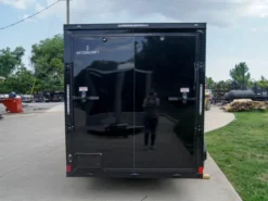 6x12 Enclosed Trailer Black V-Nose Blackout Package 3,500lb Axle Storage -Tool Comprehensive dsc08811 1
