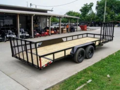 7' X 20' Tandem Axle Dovetail Utility Trailer With Side Gate -Tool Comprehensive dsc09578 1