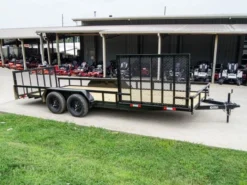 7' X 20' Tandem Axle Dovetail Utility Trailer With Side Gate -Tool Comprehensive dsc09579 1