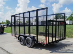 6.4' X 14' (2) 3500 Axles Leaf Cage Debris Loader Utility Trailer 9 6.4' X 14' (2) 3500 Axles Leaf Cage Debris Loader Utility Trailer -Tool Comprehensive dsc09691 1