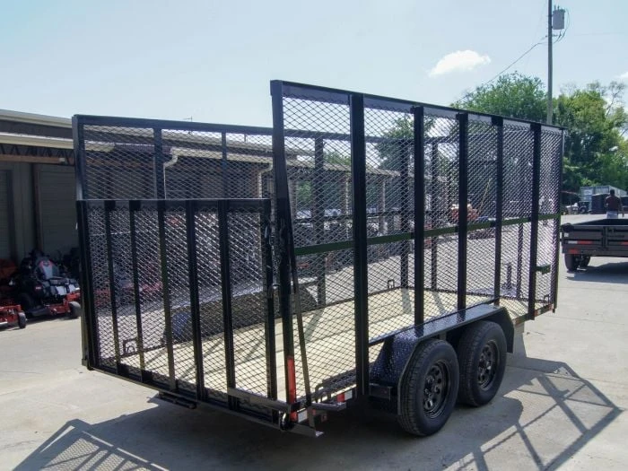 6.4' X 14' (2) 3500 Axles Leaf Cage Debris Loader Utility Trailer 6 6.4' X 14' (2) 3500 Axles Leaf Cage Debris Loader Utility Trailer - Image 6