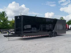 8.5x28 Charcoal/Black Enclosed Trailer With Blackout Pkg (2) 7K Axles Storage -Tool Comprehensive dsc09801